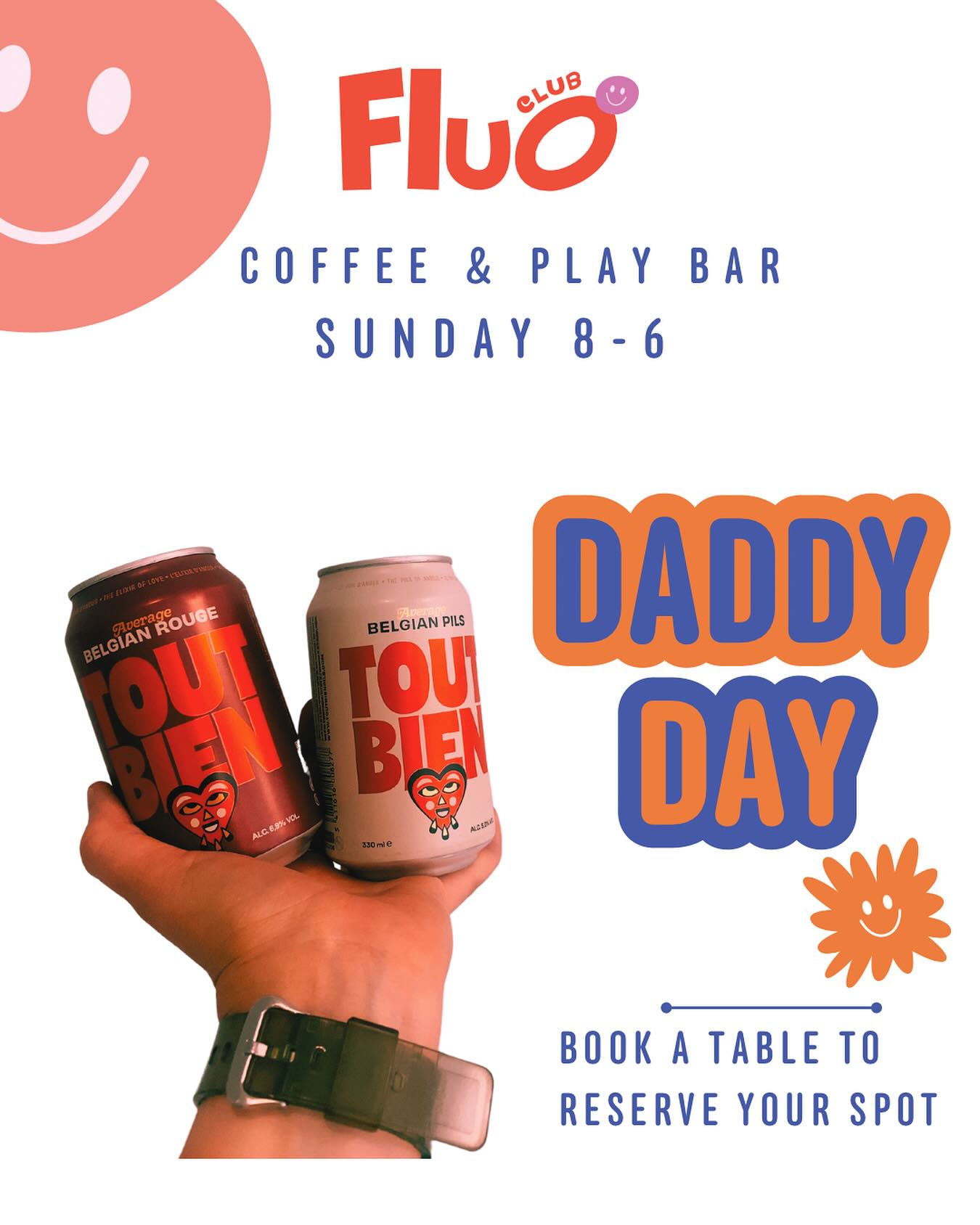 Papa verdient een pintje, toch ?? 🍺 Reserveer je plekje op 8-6 en hij krijgt van ons een ‘tout bienke’ cadeau ❤️